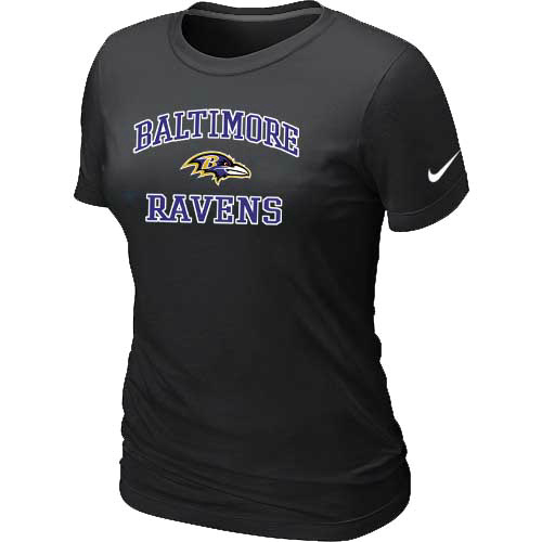 Nike Baltimore Ravens Women's Heart & Soul NFL T-Shirt - Black